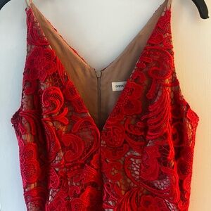 Dress the Population Red Lace Dress